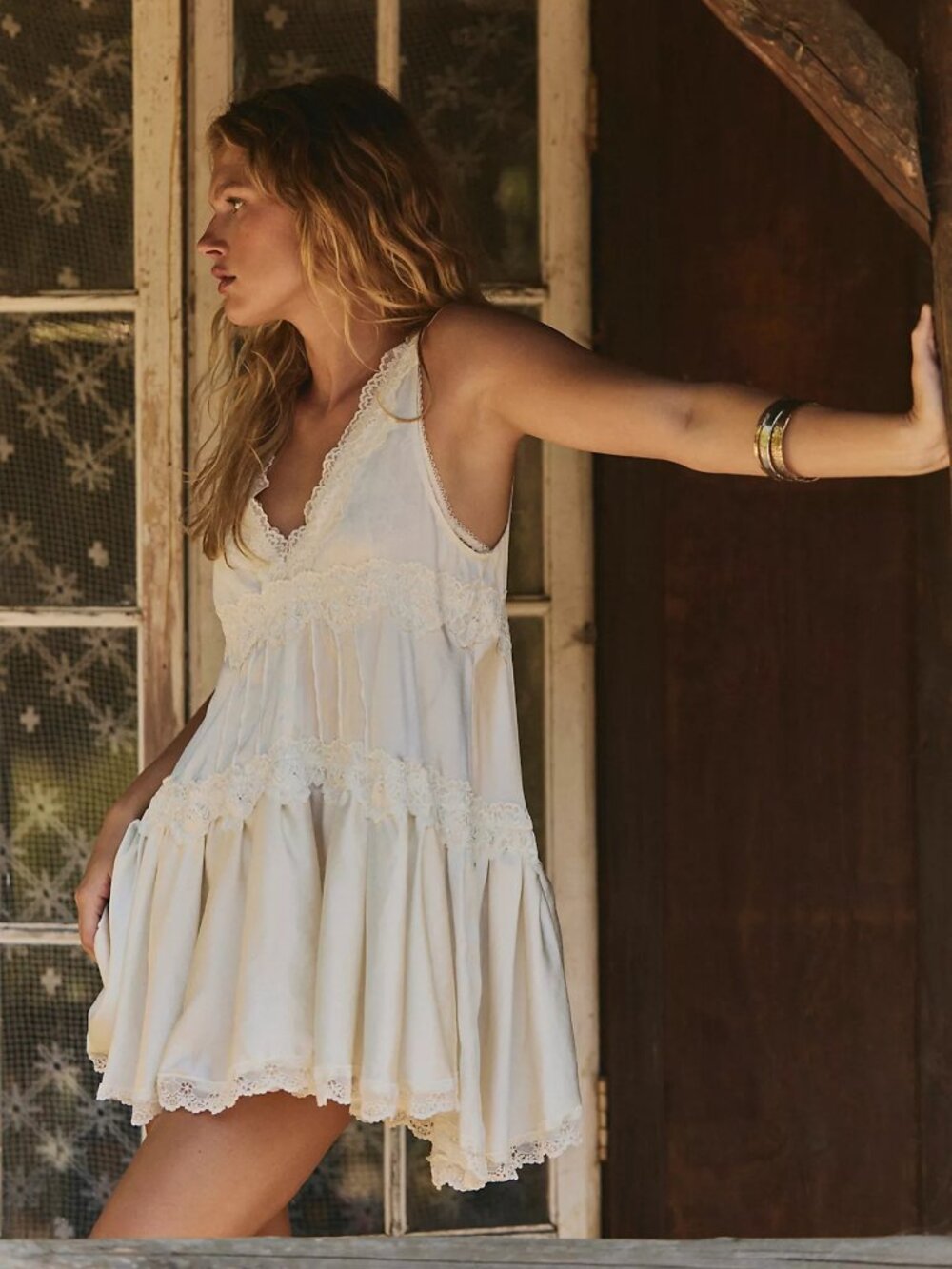 In This Groove Mini Slip Dress
